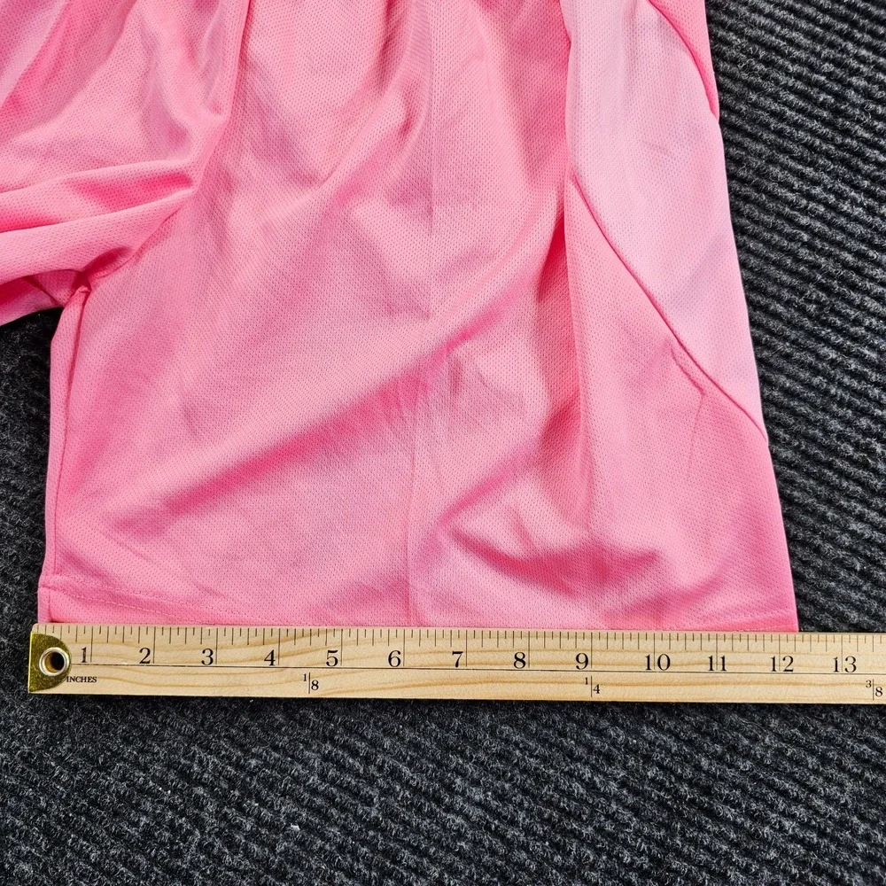Inter Miami CF Mens Large Pink Athletic Soccer Shorts Elastic Waist Logo MLS